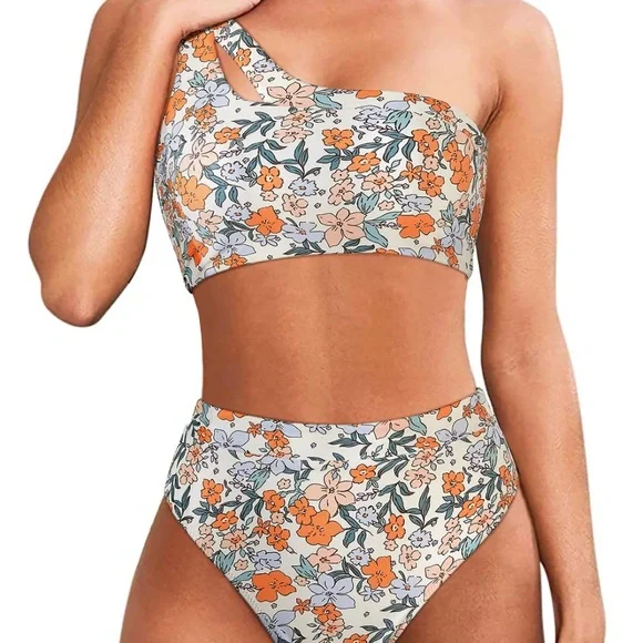 MOOSLOVER Women High Waisted Bikini Two Piece Swimsuits Size XL - Picture 1 of 7